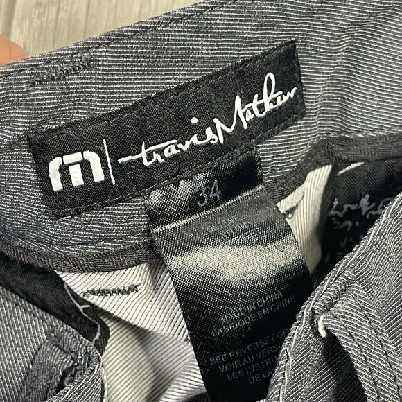 Travis Mathew Open To Close Pants Mens 34x32 Gray Chino Golf Performance Prep X - Picture 5 of 11
